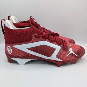 Jordan Alpha Menace 4 Elite OU Sooners PE Football Cleats HF5607-600 Mens 12